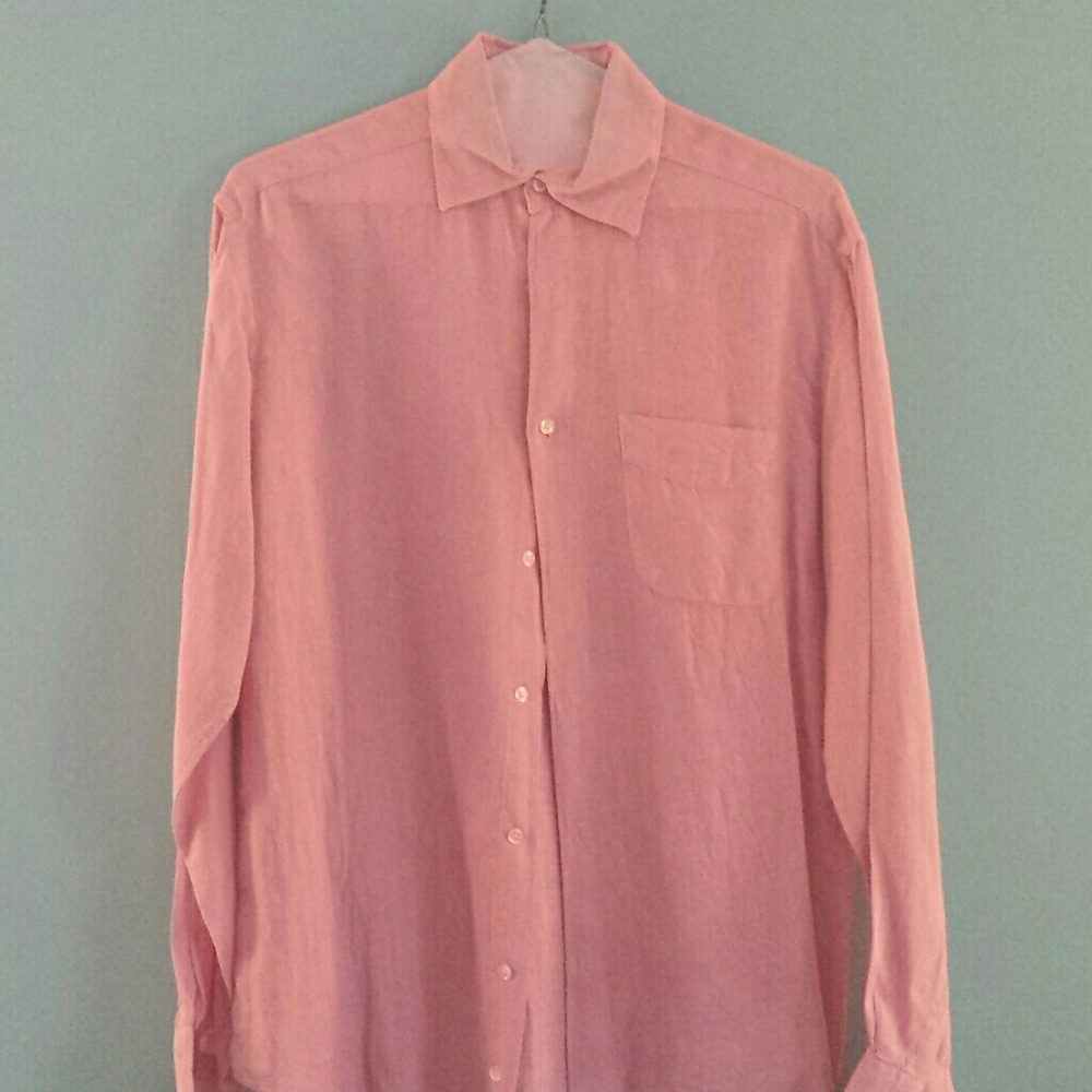 Pink Linen Hartford Shirt